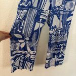 Haute Hippie  Blue Graphic Wide Leg Pants Photo 5