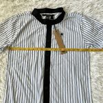 Ksubi  Unisex Vertical stripe baseball tee in white/blue size XS Photo 3