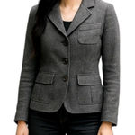Banana Republic  Heather Gray Blazer Size 2 - Viscose Wool‎ Blend Photo 0