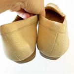 Naturalizer  Vegan Leather Loafer Women’s Size 7.5 Beige‎ Metallic Sheen Embossed Photo 8