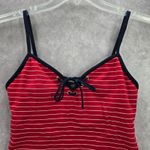 Baltex Red Stripe Padded Swimwear Tankini Tank Top Medium M 8 Photo 2