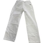 Marissa Webb Jeans Women 26 Travis Distressed Straight Leg Belted High Rise Pant White Photo 5