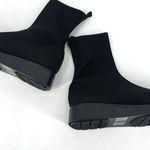 Journee Collection NWOT Women's Ebby Stretch Knit Sock Boots Black Size 10 Photo 3