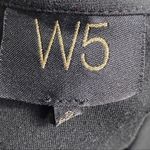 W5 Black Moto Jacket Silver Zipper Front Size S Edgy Chic Fall Layering Piece Photo 6