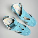 Chinese Laundry Kristin Cavallari by  Lara Crisscross Heeled Sandal in Jade Suede Photo 7