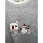 Classic Elements Winter Holiday Snowman Graphic Crewneck Sweatshirt Grey Size XL Gray Photo 2