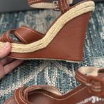 Blue Asphalt Y2k Shoes Womens Size 7.5 Wedge Sandals Espadrille Strappy Platform Brown Photo 6