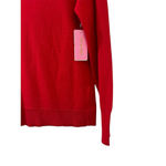 Riley & Rae Sweater Women's Size S Red Mockneck Knit Plaid Bow Christmas NEW Photo 2