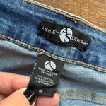 Ashley Stewart  Patchwork High Rise Flare Wide Leg Stretch 75% Cotton Jeans Sz 16 Photo 4