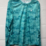 Spyder  Teal Swim Long Sleeve Rash Guard  Photo 0