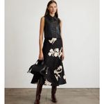 Tanya Taylor Dark Fig/Cream Beth Skirt Photo 3