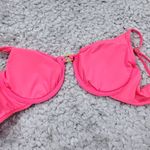 Becca By Rebecca Virtue Moon Ridge Underwire Swim Bikini Top Size Large Pink Photo 5