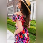 Ivy City Co Black Floral Havana Dress Sz.L NWT Size L Photo 2