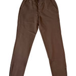 Universal Standard NWT Universal Standard SZ 4XS (00-0) Elastic Waist Zip Ankle Brown Pants Pocket Photo 0