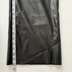 Banana Republic NWT BANANA REBUPLIC Vegan Leather wide leg Jumpsuit Size 4 Black strapless Photo 12