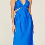 Line and Dot  Kara Midi Dress in Blue Size S Photo 0