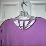 Cato Purple V Neck Short Sleeve Strappy Accent Top size size 14/16W Photo 8