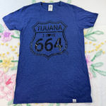 Tijuana I Love 664 Graphic T Shirt Blue Short Sleeve S CH Cotton Blend Size undefined Photo 0