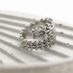 Snake Spine Ring Silver Photo 2