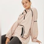 Ivy Park Women’s Perforated Mesh Hooded Pullover Jacket in Dusty Pink Size S Photo 0