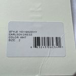 Likely  Carlson White Plunge Knotted Long Sleeve Mini Shirt Dress Size 2 NWT Photo 6