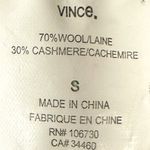 Vince Color Block Wool Cashmere Bateau Sweater Small Oversized Boxy Grey Cream Photo 10