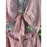 Free People New Size L Lala Lace Mini Dress $128 Pink Sexy Boho Chic Festival Photo 10