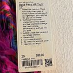 Lululemon Base Pace High-Rise Running Tight 25" Hyper Flow Pink Multi Sz 20 NWT Photo 5