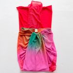 BAOBAB Nia Pareo Skirt Red Multi Lycra XS Sheer Cover Photo 2