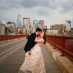 Macy's Floral Tan Corset Prom Dress Photo 2