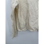 Entro Women Top Cream Gauze Lagenlook Coastal Boho Sz Medium Cotton Long Sleeve Photo 3