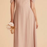 Birdy Grey  Devin Convertible‎ Off Shoulder Bridesmaid Dress in Taupe Size XS NWT Photo 0