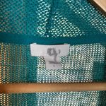 J.Jill NWT Linen Blend Knit Cardigan Mediterranean Teal Size Small Photo 4