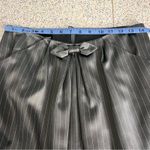 Giorgio Armani  Bow Pinstripe Pencil Skirt Wool Blend Y2K 2000s Gray 42 / US 6 Photo 7