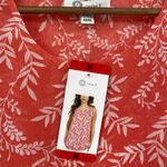 NEW CHRISTINA B Floral Double Layered Sleeveless Blouse Pink White Size Medium Photo 3