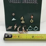 Wild Fable Stud Earrings Set Mix & Match Hoops Accent Lightning Gold Tone Photo 2