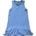 Lilla P Light Blue Sleeveless Peplum Mini Dress S Photo 2