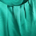 The Limited  Bright Green Satin Cap Sleeve Pleated Lightweight Blouse Size S Photo 2