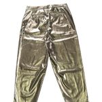 Eloquii size 14 Metallic Faux Leather Trouser pant gold Photo 7