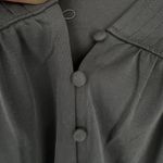 Lucky Brand  Sandwash Button Front Babydoll Blouse Jet Black XL NWT Photo 3