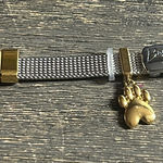 Silver and Gold Bracelet Mesh Buckle Bracelet LA CN slider charms 8inch Photo 0