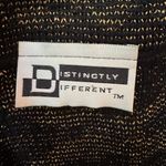 Distinctly Different Vintage Elegant Black and Gold Women's Sweater Size 47 Photo 8