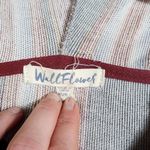 Wall Flower Hoodie Sweater Womens Large Striped Boho Pullover Pocket Pink Photo 2