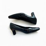 Nordstrom Vintage  croc embossed Black  Heels Photo 1
