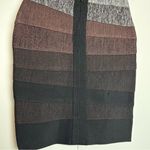 Herve Leger Riley Bandage Mini Skirt Brown Ombre Photo 7