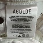 AGOLDE  Riley High Rise Straight Crop White Womens Size 28 Photo 3