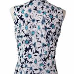 Papillon Womens M Daisy Print Knot Front Dress in Navy Daisy NEW Photo 5