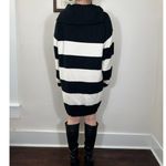 ASOS Design Black White Striped Sweater Dress Size Large Tall Photo 2