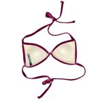 PINK - Victoria's Secret PINK Victoria’s Secret Bikini Top Velvet Velour Halter Swimsuit XS New Photo 2