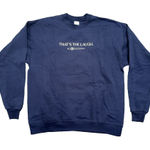Six of Crowns 'That's The Laugh.' Sword Sweatshirt in Blue, Size L​​​​ Blue Size L Photo 0